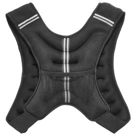 Weighted Vest, 16 lbs Weight Vest with Reflective Stripe, Adjustable Buckle Body Weight Vest for Men Women, Workout Equipment for Strength Traini Weighted Vest, 16 lbs Weight Vest with Reflective Stripe, Adjustable Buckle Body Weight Vest for Men Women, Workout Equipment for Strength Traini