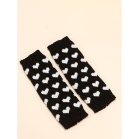 Feet Cover Knitted Love Foot Sock Versatile Slimming Hot Girl Wool (Option: Black-Free Size)