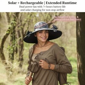 Solar Cooling Hat With Built-in USB Fan - For Outdoor Camping, Beach, And Construction - Lightweight And Breathable Sun Protection Hat For Men An (Option: CAMO 1ps)