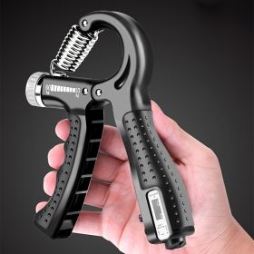 Single Pack Professional Hand Grip Strength Trainer, Carbon Fiber Foam Arm Muscle Finger Rehabilitation Fitness Equipment Hand Grip Strength Powe (Option: Black)