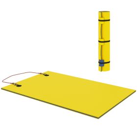 9' x 6' Lily Pad Water Mat for 2 Adults, Floating Water Pad for Lake, Pool, Ocean, Beach, and Boating, Yellow (Option: Yellow-1820x360x365 mm)