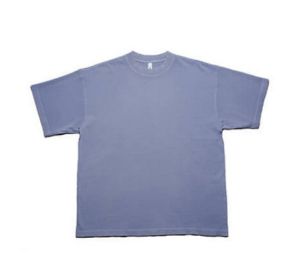 Oversized Short Sleeve Tee (Color: Arctic Blue, size: 3XL)