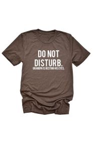 Do Not Disturb Tee (Color: GREEN, size: S)