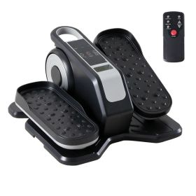 Compact Under-Desk Elliptical - Quiet Mini Pedal Exerciser With Adjustable Speed And LED Display (Option: Silver)